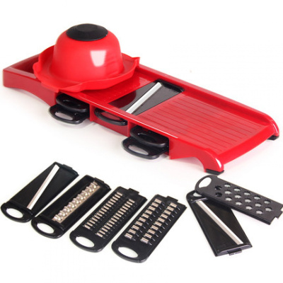 土豆丝檫子家用器擦丝插丝板厨房搜子切丝插菜擦菜器 敬平 多功能切菜器(带护手)削皮器/切丝器