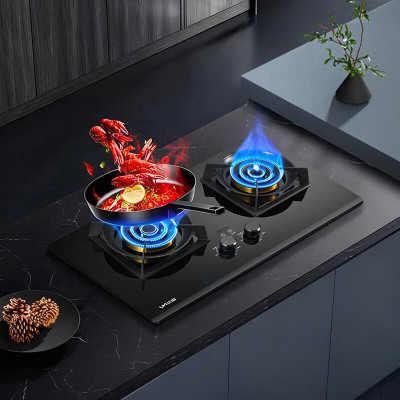 优盟(UM)UZ388鸳鸯三环火+猛火直喷 4.8kw全进风铜火盖180分钟定时 液化气[不含安装]