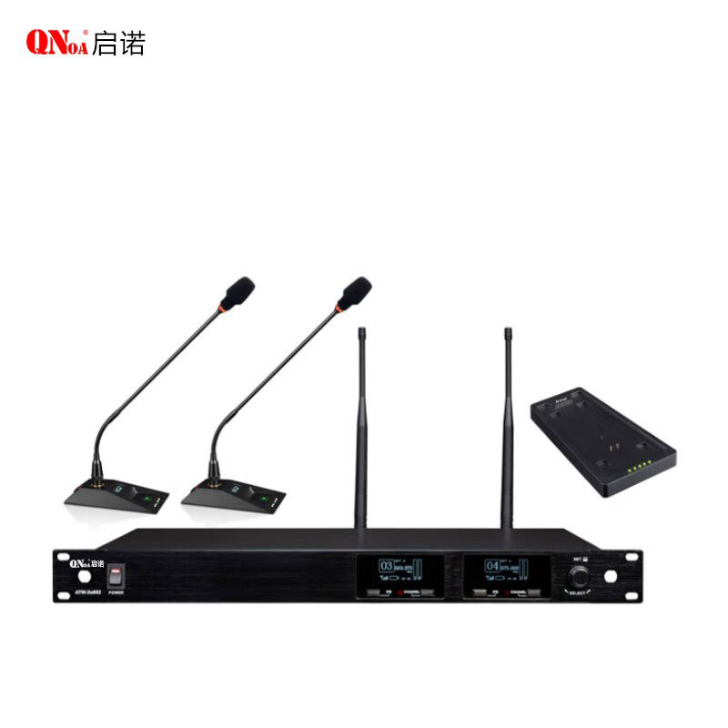 启诺 无线音像联动话筒 会议鹅颈麦克风 QN-TMW290 套