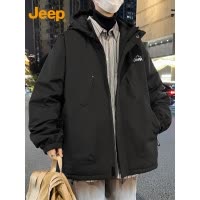 Jeep吉普工装棉服外套男士上衣2025年冬季美式防风加厚御寒棉衣男
