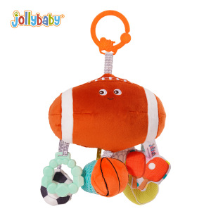 jollybaby婴儿推车玩具挂件床铃摇铃安全座椅1岁宝宝车载西瓜1663