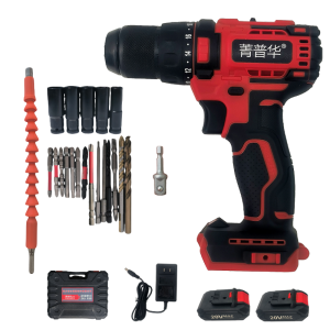 菁普华充电式无刷双速锂电手电钻手枪钻套