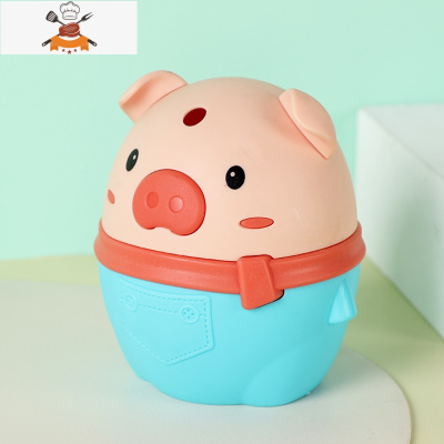 牙签筒创意家用饭店餐厅网红小鸟牙签盒个性商用牙签罐牙签桶 敬平 小猪款牙签筒-绿色