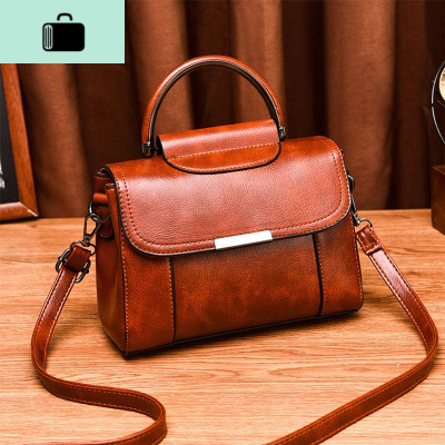 新款潮复古手提女包韩版时尚百搭单肩斜挎包小方包NEW LAKE女斜挎包