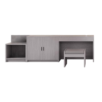 奈斯特 书桌书柜组合 长0.8m 宽0.65m 组