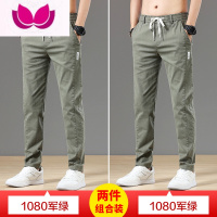 七斓2023新款牛仔裤男宽松直筒长裤子休闲运动裤弹力夏季薄款冰丝