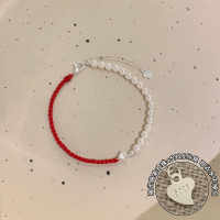 s925纯银施家珍珠红绳手链女生本命年轻奢高级感手饰精致配饰送女朋友老婆情人节七夕生日礼物