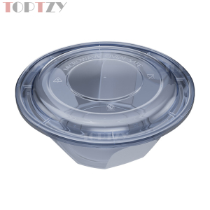 toptzy TZ5071805 一次性餐盒圆形外卖打包盒 50个