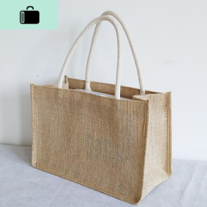 韩礼袋袋子可爱小制作版帆布大容量清新简约文艺手提袋礼品NEW LAKE 黄麻310x210x150 横向中小号女士单肩包 黄麻310x210x150横向中小号