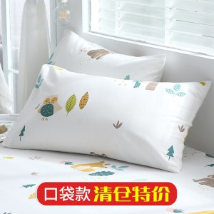 枕套枕头套单人学生宿舍48x74枕芯套一对装春夏秋冬季