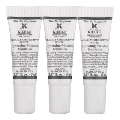 kiehls科颜氏集焕白净润保湿乳液5ml*3