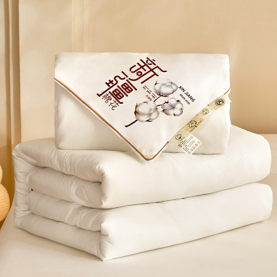 母婴级A类原棉新疆棉花被子母被二合一拉链款被芯加厚家用被