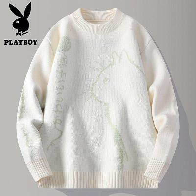 花花公子新款高品质[新款] 2025年秋冬款圆领针织毛衣男