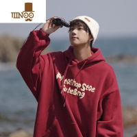 YANXU卫衣男美式复古oversize连帽卫衣潮牌慵懒chic情侣装外套