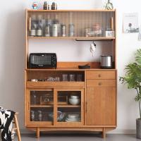 北欧实木餐边柜现代简约多功能储物柜家用茶水柜备餐柜酒柜收纳柜