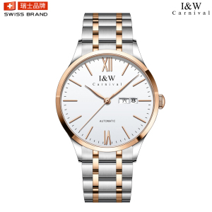 瑞士手表爱沃驰I&W CARNIVAL自动机械表男表进口机芯纤薄时尚防水简约男士轻奢气质腕表529G