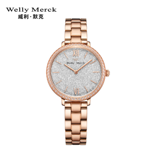 welly merck 威利默克女生手表时尚防水新款腕表女士正品石英学生女表WM017L