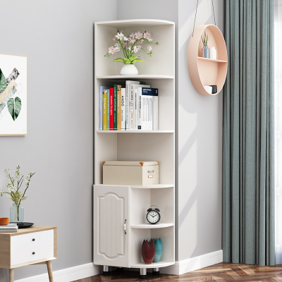 欧式转角柜墙角柜子客厅圆弧扇形置物架多功能三角形拐角柜收纳柜