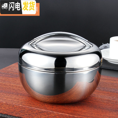 三维工匠保温饭盒不锈钢学生便当盒上班族便携带盖碗1人双层饭缸儿童餐盒 1.0/加厚款约490克/女生适用