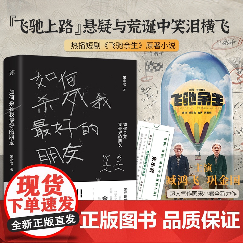 如何杀死我最好的朋友 宋小君著 豆瓣 知乎超人气作家大神黑色幽默小说集 豆瓣/知乎榜 臧鸿飞 主演原著小说书籍