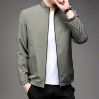 春秋休闲立领夹克外套简约男士轻奢立领上衣外套轻奢休闲时尚夹克