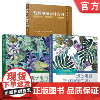 套装 电子电路设计实例三本 典型电子电路设计与测试 线性电源设计实例 运放电路环路稳定性设计 全3册 电源工程师 电