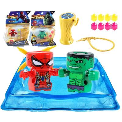 爱动小钻风5飞旋陀螺玩具漫威复仇者联盟4升级版小转风钢铁侠美队儿童男孩玩95316蜘蛛侠+95312绿巨人(送小蓝盘)
