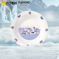 FUJIHORO富士日本进口姆明杯碟套装日式餐盘餐具家用碟子泡面杯子23CM圆盘
