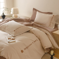 a类磨毛长绒棉四件套纯棉新款轻奢感主卧室床笠被套