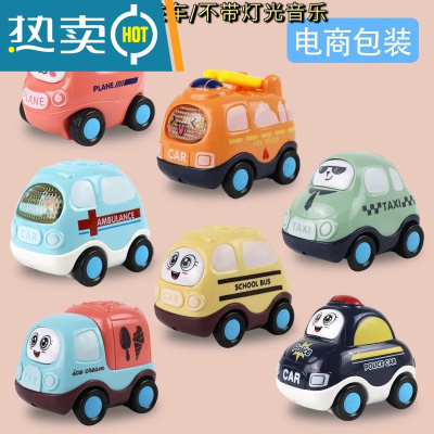 儿童中国大陆惯性车工程车男孩宝宝玩具车耐摔婴幼儿套装新款真智力随机两只冲量回力玩具
