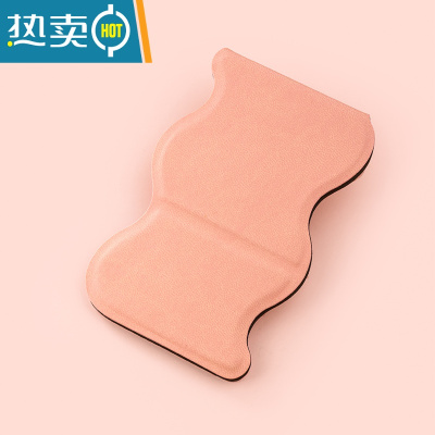 敬平摔不碎的不锈钢化妆镜 多色简约 随身便携创意折叠镜 迷你小镜子 波浪[粉]1906-2便携式用镜