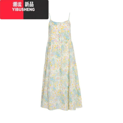 YIBUSHENG设计感小众无袖吊带连衣裙女季法式奶甜小个子温柔风碎花短裙子