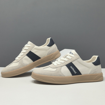 男士春夏休闲鞋透气冰丝布板鞋男款潮鞋欧洲站小众夏季男生休闲鞋