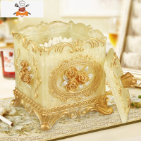 网红牙签盒北欧ins轻奢客厅家用创意自动牙签筒按压式棉签收纳盒 敬平 玫瑰牙签盒二合一