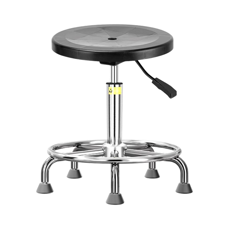 臻远ZY-7924防静电椅子车间流水线升降椅子 40-53cm(圈脚灰色脚杯)