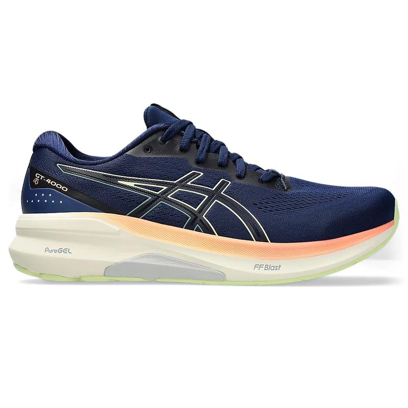 亚瑟士(ASICS)男款稳定支撑跑鞋宽版跑步鞋缓震舒适训练鞋户外运