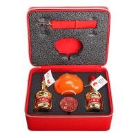 五粮液 金装好柿成双礼盒52度50ml*2瓶 浓香型白酒