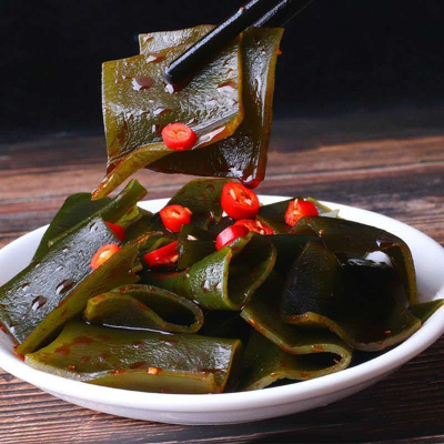 香辣藕片海带零食素菜下饭菜批发蔬菜干学生网红小吃咸菜休闲食品香辣海带20包今日特惠-