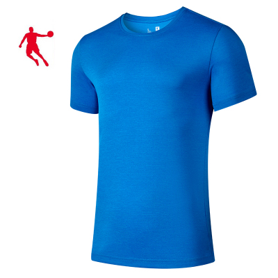 乔丹针织短袖T恤衫 短袖T恤衫 夏季新款针织短袖T恤衫女款短袖T恤KHS22221354(件)(星际蓝 L码)