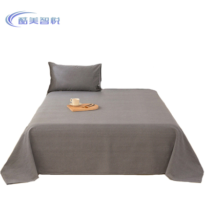 酷美智悦 灰色老粗布床单+1枕套150*230cm KM-FZ212 套