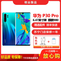 特价[二手8成新]华为P30 Pro 极光色 8G+128G 全网通 全面屏 麒麟980芯片 工作机 备用机 4G手机