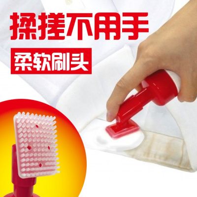 日本WELCO洗衬衣领专用衣领净强力去污喷剂家用带软洗衣刷子去黄