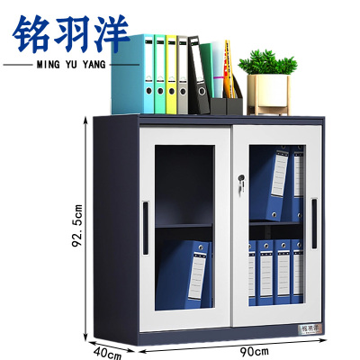 铭羽洋玻璃文件柜HB-移门台