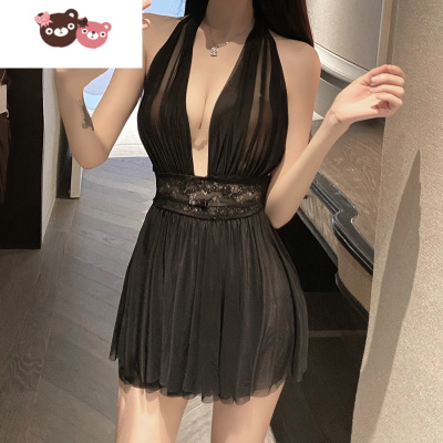 绿彩虹光情趣内衣维密睡衣裙女性感火辣诱惑激情套装骚透床上挑逗透明免脱