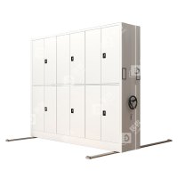 居将 手摇密集架移动档案柜钢制轨道密集柜 一列3组