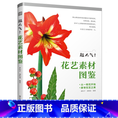 [正版]超人气 花艺素材图鉴 新手也能轻松成为花艺达人 插花素材工具书 插花零基础入门 花材搭配技巧 作品展示