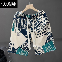 HLCOMAN潮牌花色休闲短裤男夏季新款百搭宽松五分裤网红裤子男士运动中裤