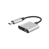 轻万typec转接头安卓手机数据线转换器适用华为mate20转接线小米8耳机二合一转换头3.5