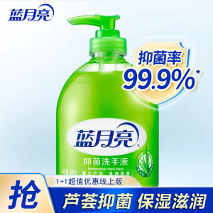 蓝月亮洗手液家用芦荟抑菌清洁温和滋润呵护双手500g