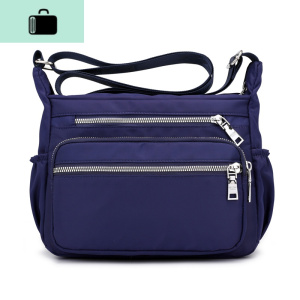 2020新款中年尼龙女包牛津布女士包包多隔层单肩斜挎包防水妈妈包NEW LAKE女斜挎包